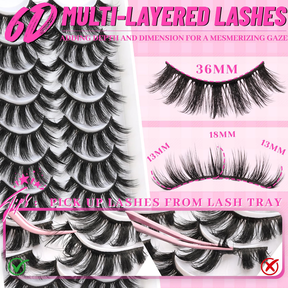 Veleasha Lashes 10-pair multipack for versatile daily looks