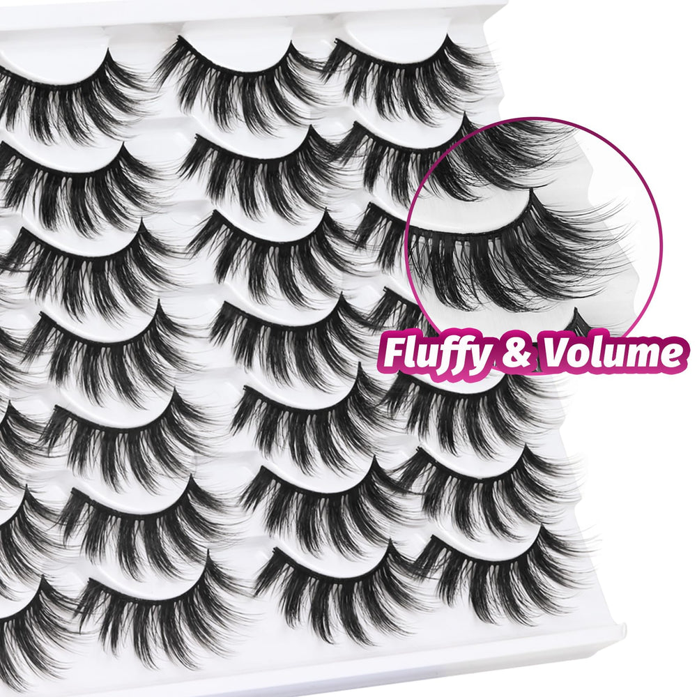 Veleasha Lashes 3D07 soft fiber feel ensures lightweight comfort.