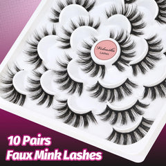 Veleasha lashes with skin-friendly lash band for gentle wear.
