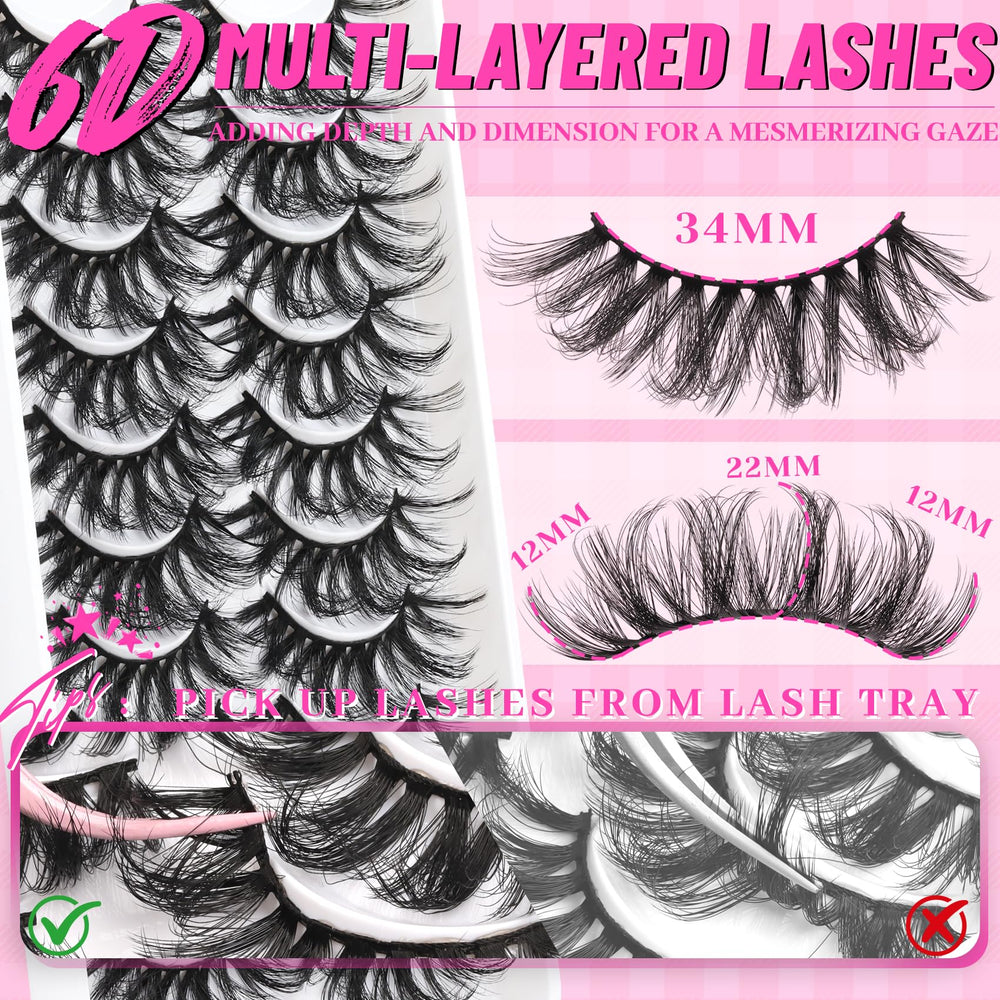 Veleasha Lashes lightweight and comfortable for all-day wear.