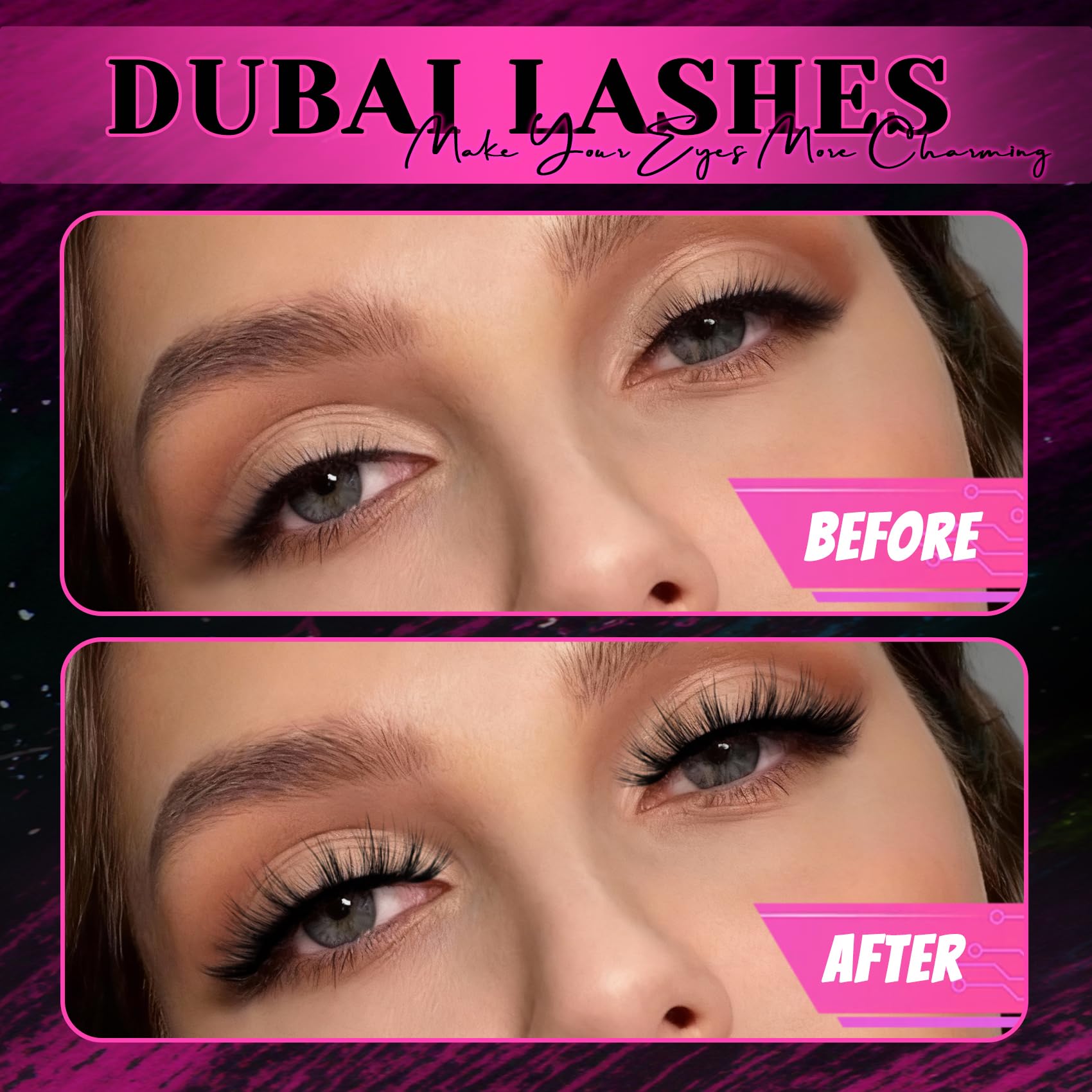 Veleasha natural-look lashes ideal for beginners.