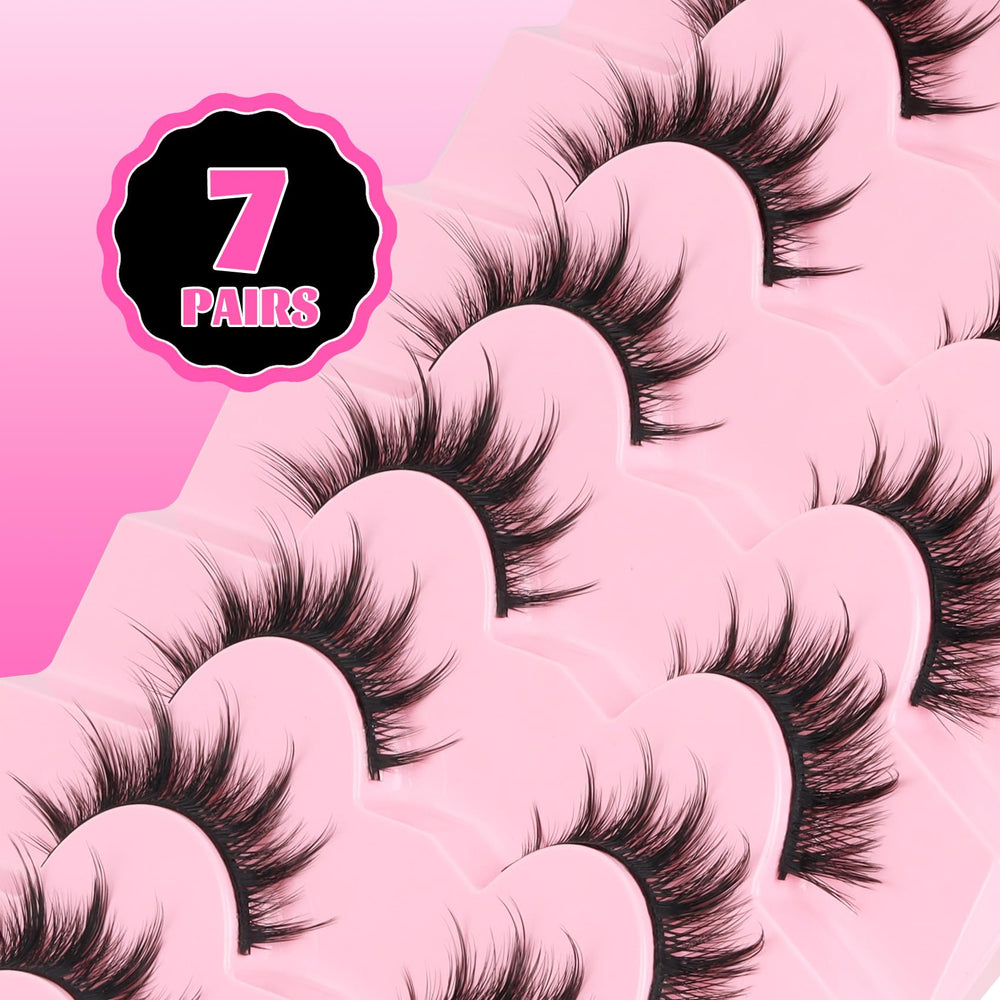 Veleasha Lashes Soft lightweight fibers for comfortable all-day wear.