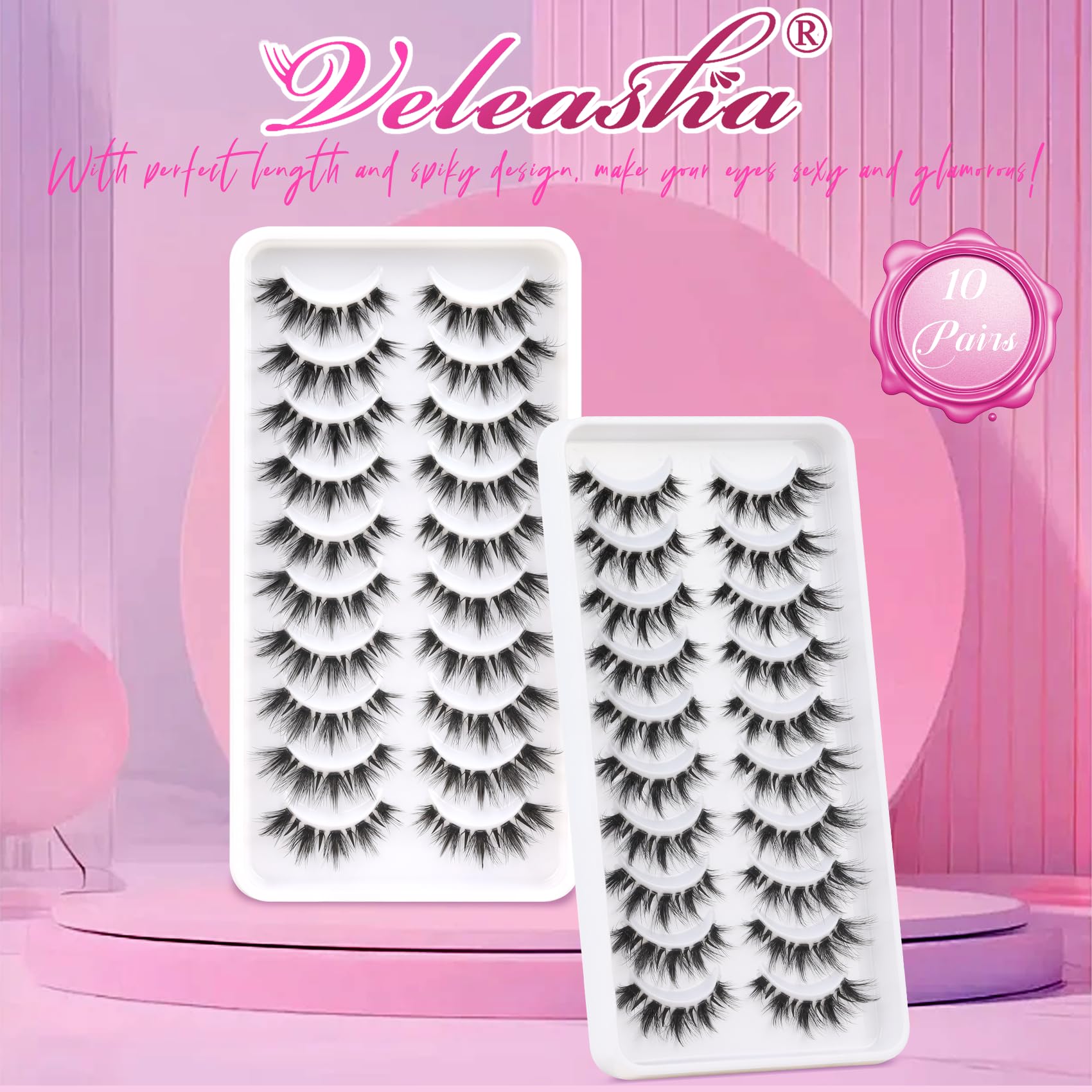 Veleasha Lashes maintain shape for lasting glamour throughout the day