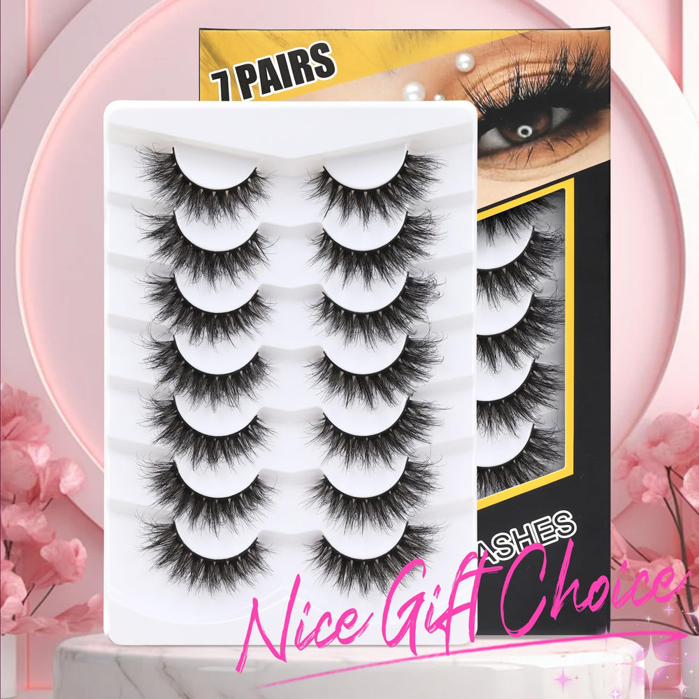 Veleasha 7-pair pack offers versatile styles for easy look changes.
