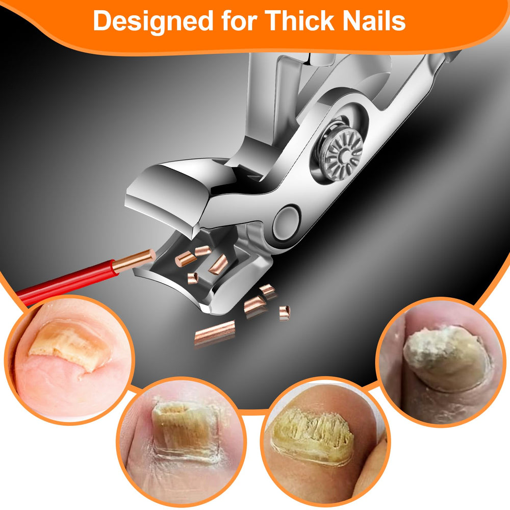 Velkomin built-in nail catcher keeps your area clean after trimming.