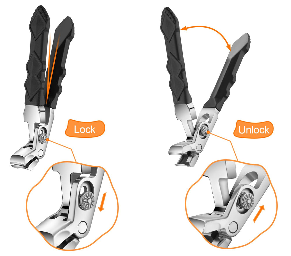 Velkomin comfort-grip toenail clippers offer secure control during at-home care.