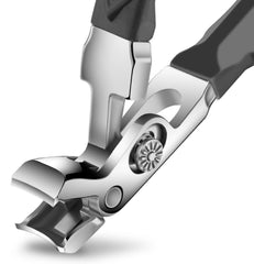 Velkomin stainless-steel toenail clippers deliver clean cuts through thick nails.