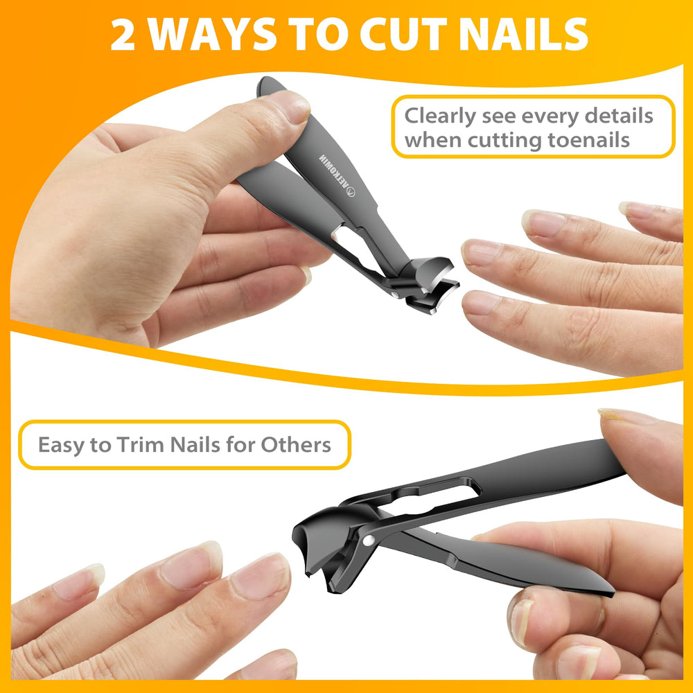 Velkomin Toenail Clippers stainless-steel construction durability for regular use.