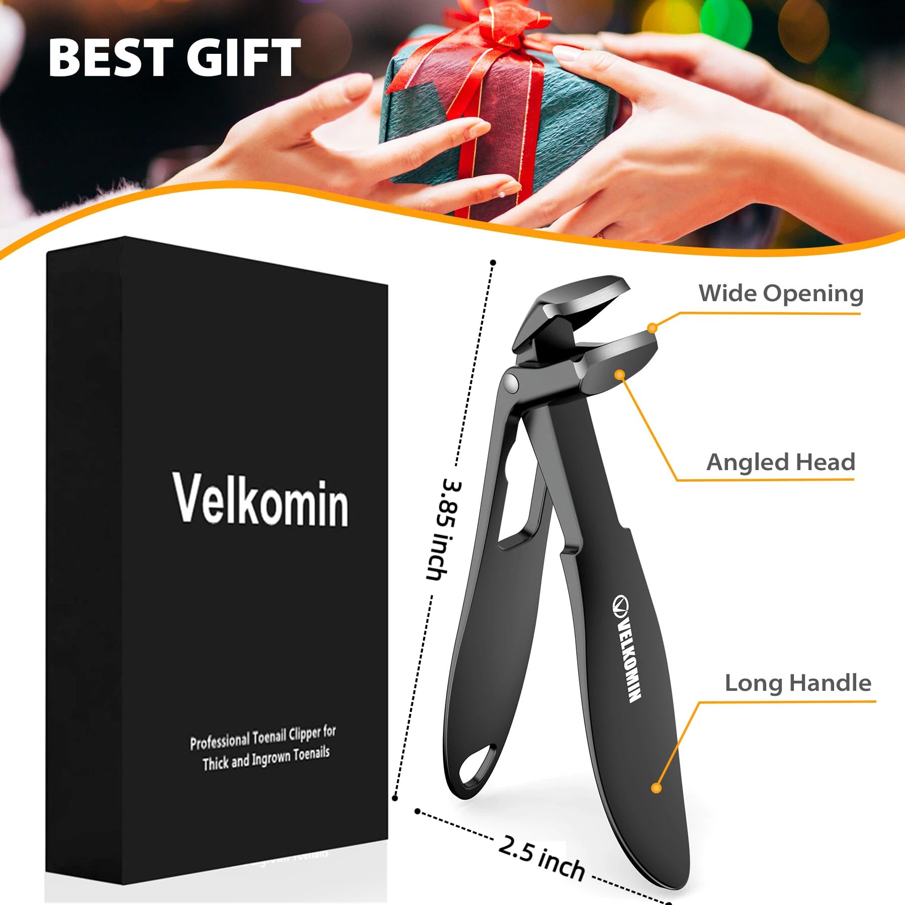 Velkomin Toenail Clippers 18-month warranty offers peace of mind for buyers.