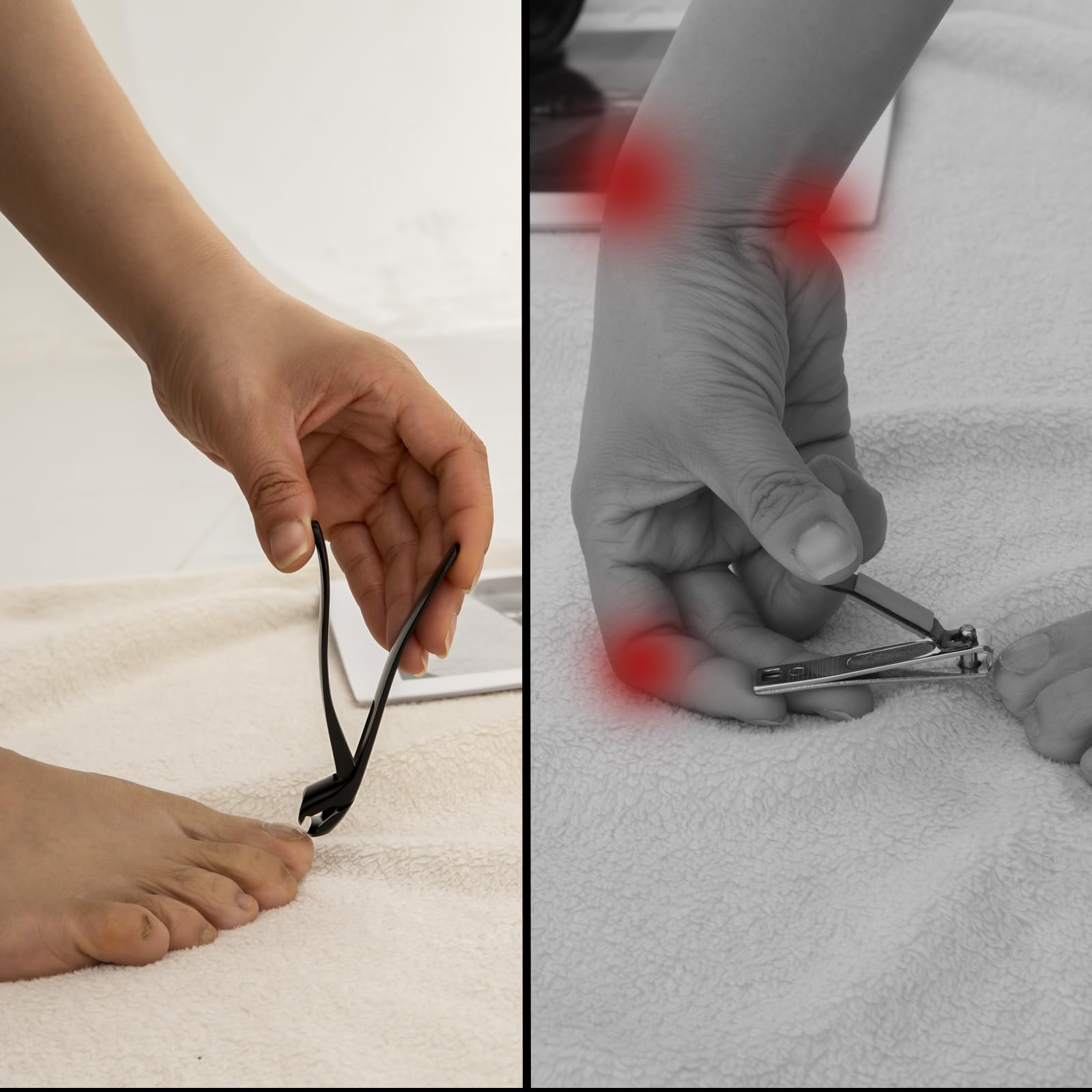 Velkomin Toenail Clippers wide-jaw-9mm cut thick nails with ease.