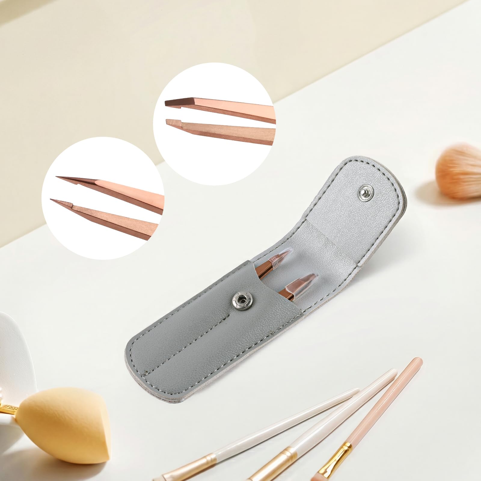 Velodios travel case keeps your professional tweezers protected on the go.