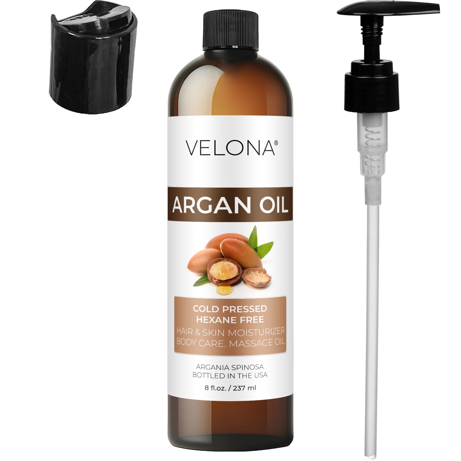 Velona Aceite de Argán, absorción rápida para rutina diaria de belleza.