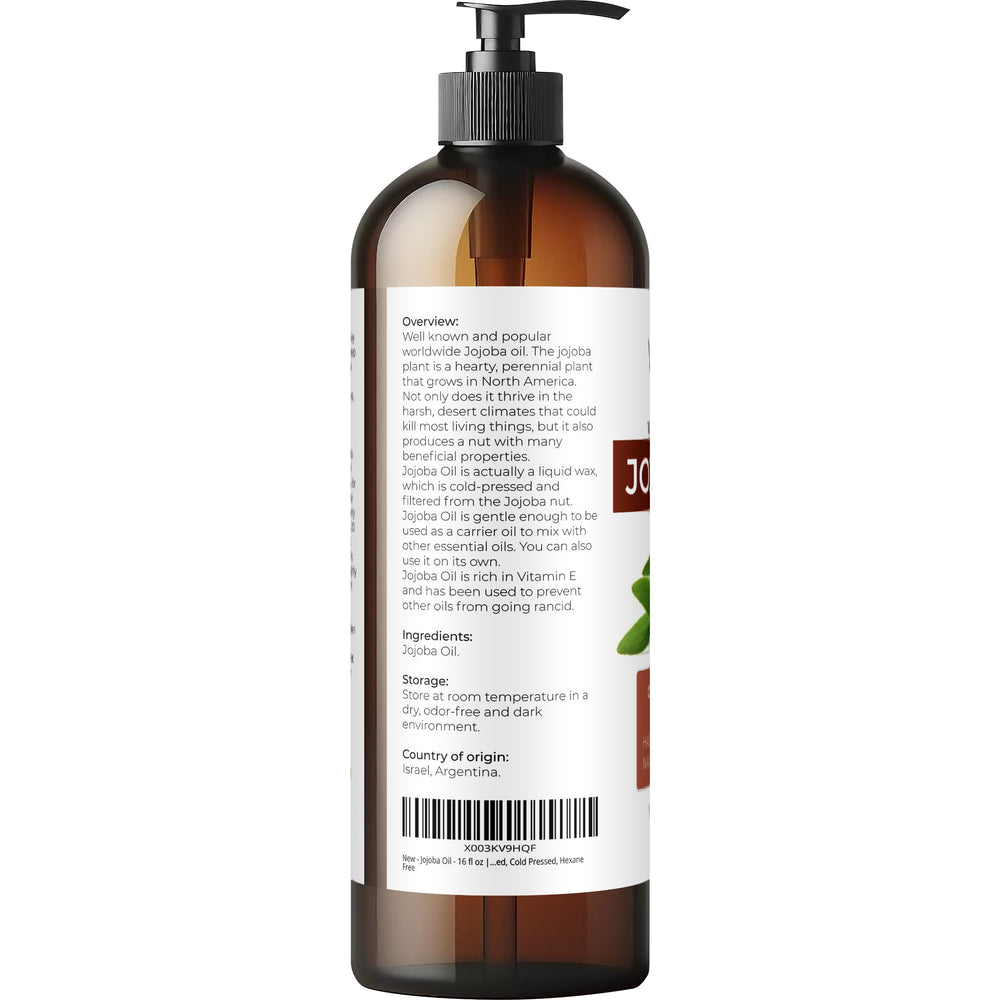 Velona Aceite de Jojoba, aplicación en la palma para rostro, cabello y uñas.