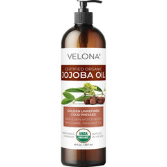 Velona aceite de jojoba, botella con dispensador, hidratación diaria para piel seca