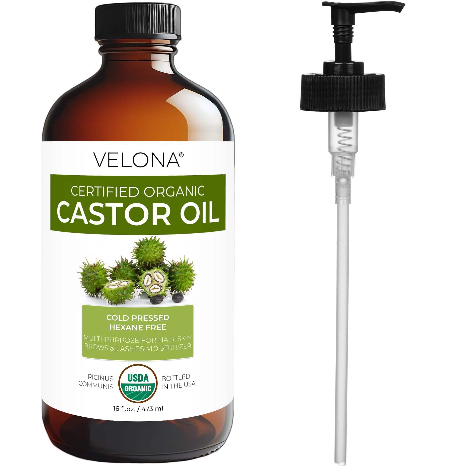 Velona Aceite de Ricino uso casero en rutinas de belleza natural