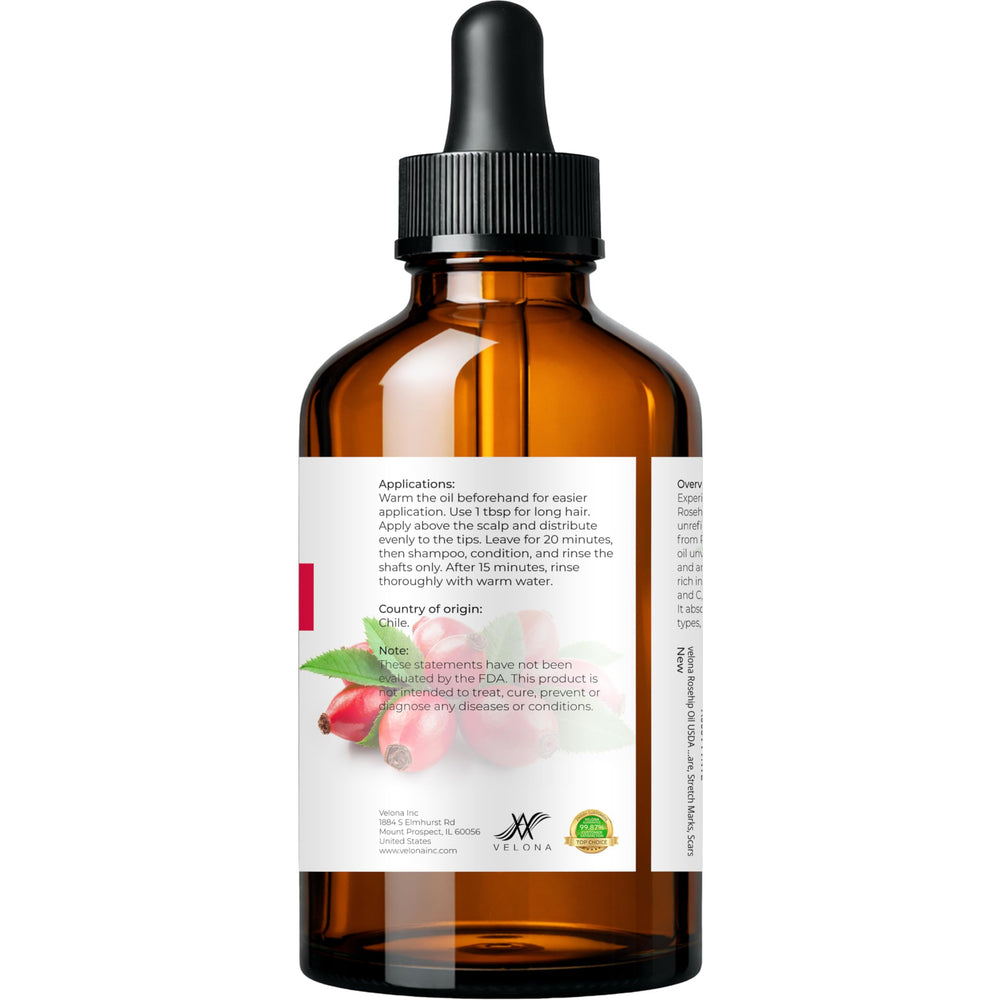 Velona Aceite de Rosa Mosqueta se absorbe sin dejar grasa.