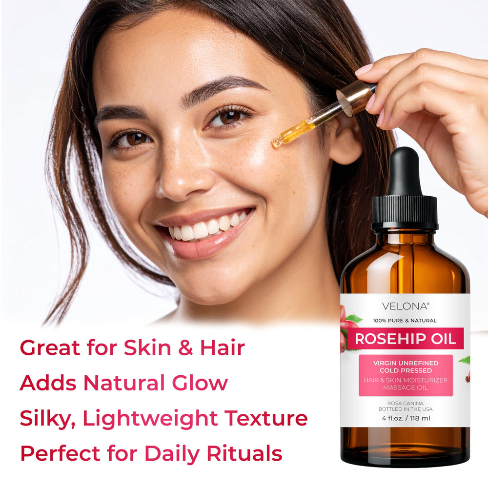 Velona Uso en rostro y cabello para hidratación suave.