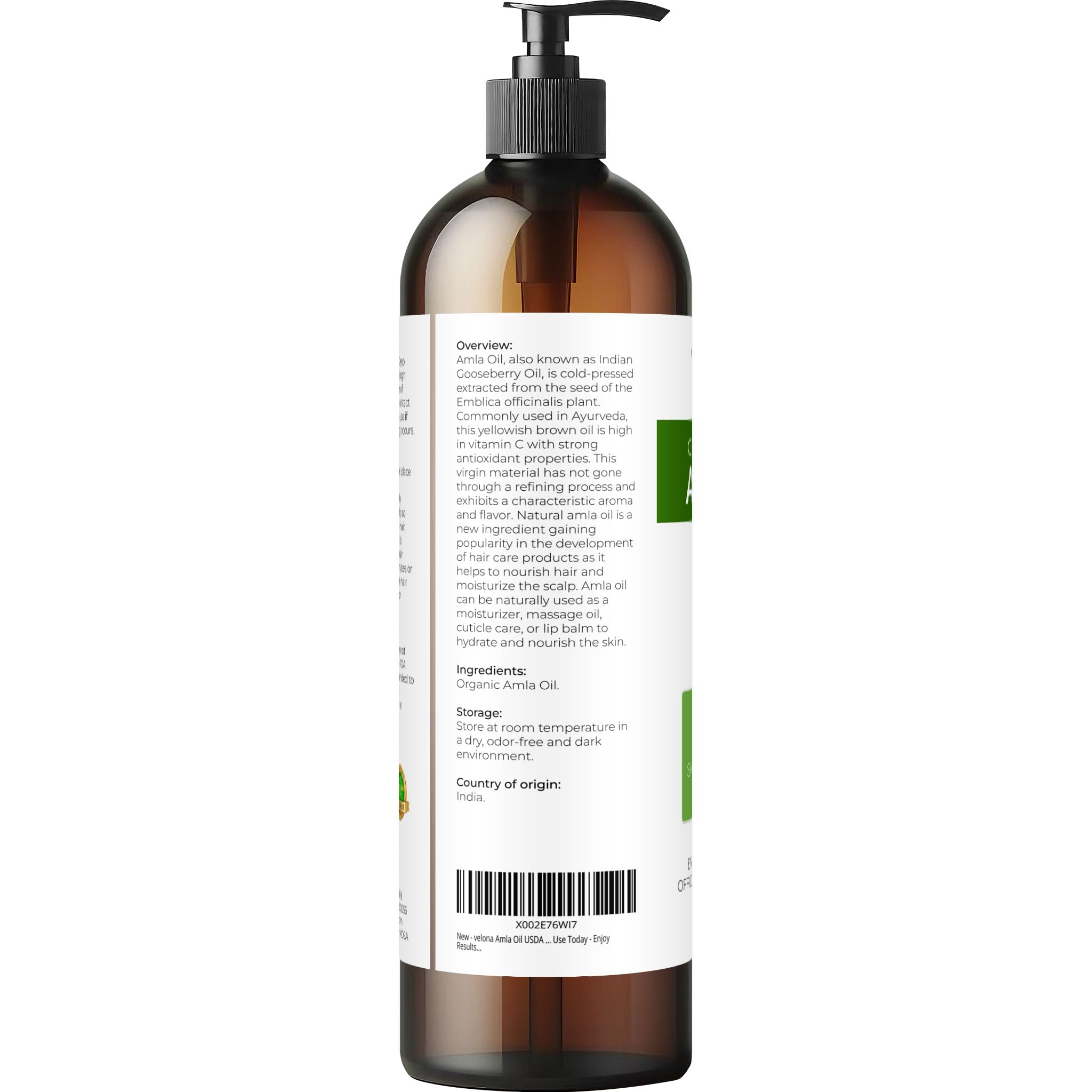 Velona Amla Oil hidrata la piel para uso diario
