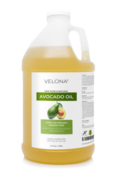 Velona Avocado Oil 64 oz bottle for skin and hair care, fragrance-free