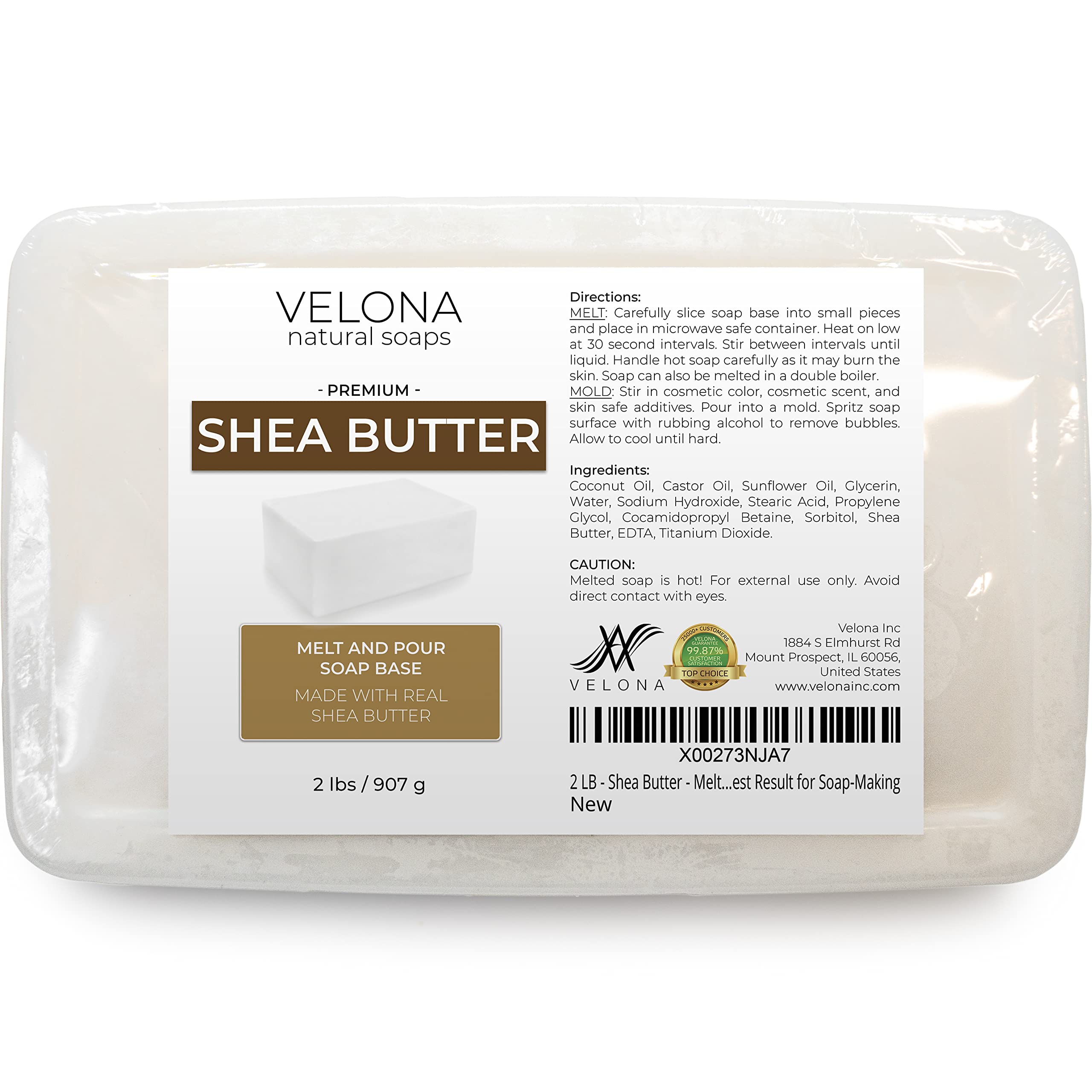Velona base jabón karité hidratación suave para piel equilibrada