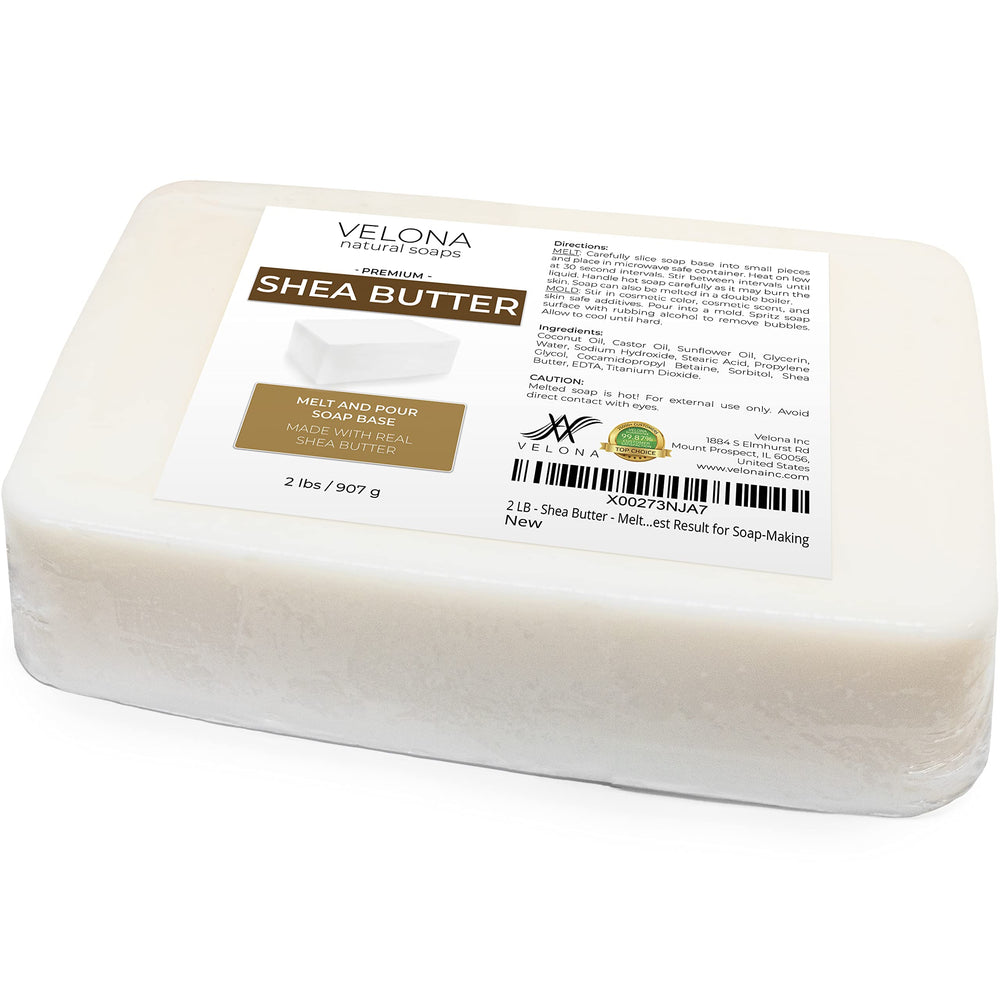 Velona base jabón karité para principiantes, fácil de derretir y verter