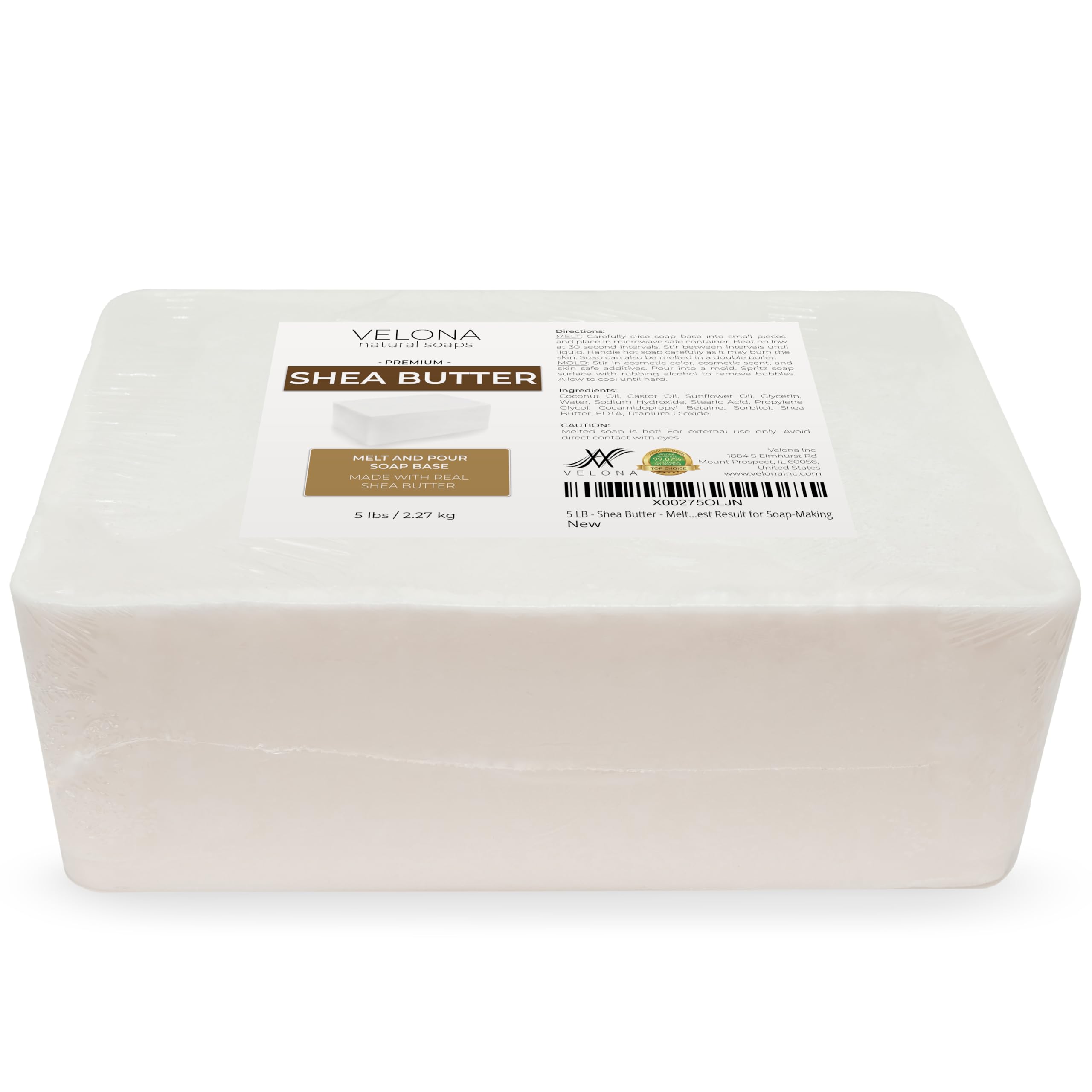 Velona glycerin-rich base with lush lather suggests luxurious soap results.