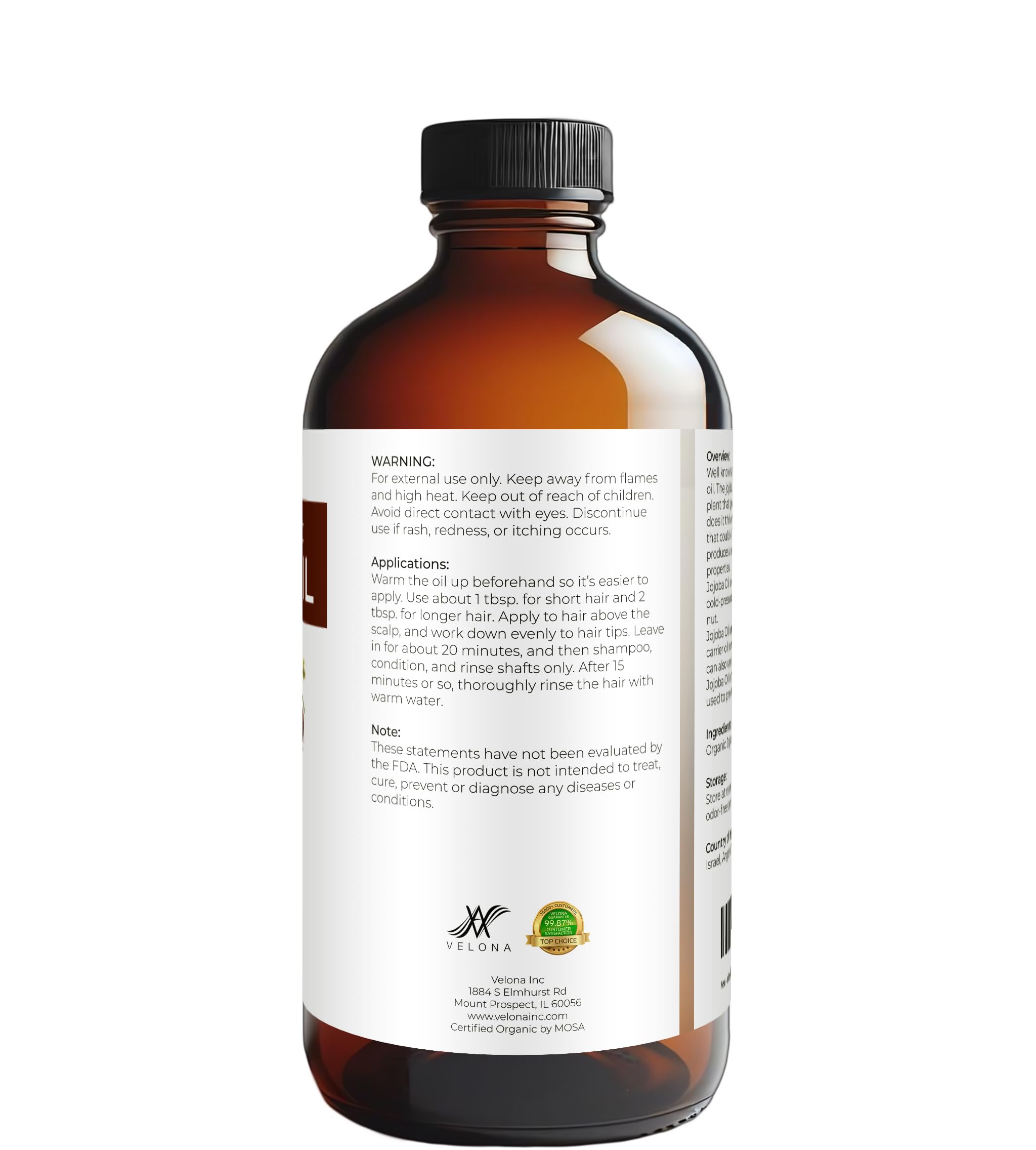 Velona Jojoba Oil application drops on fingertip for moisturizing routine.