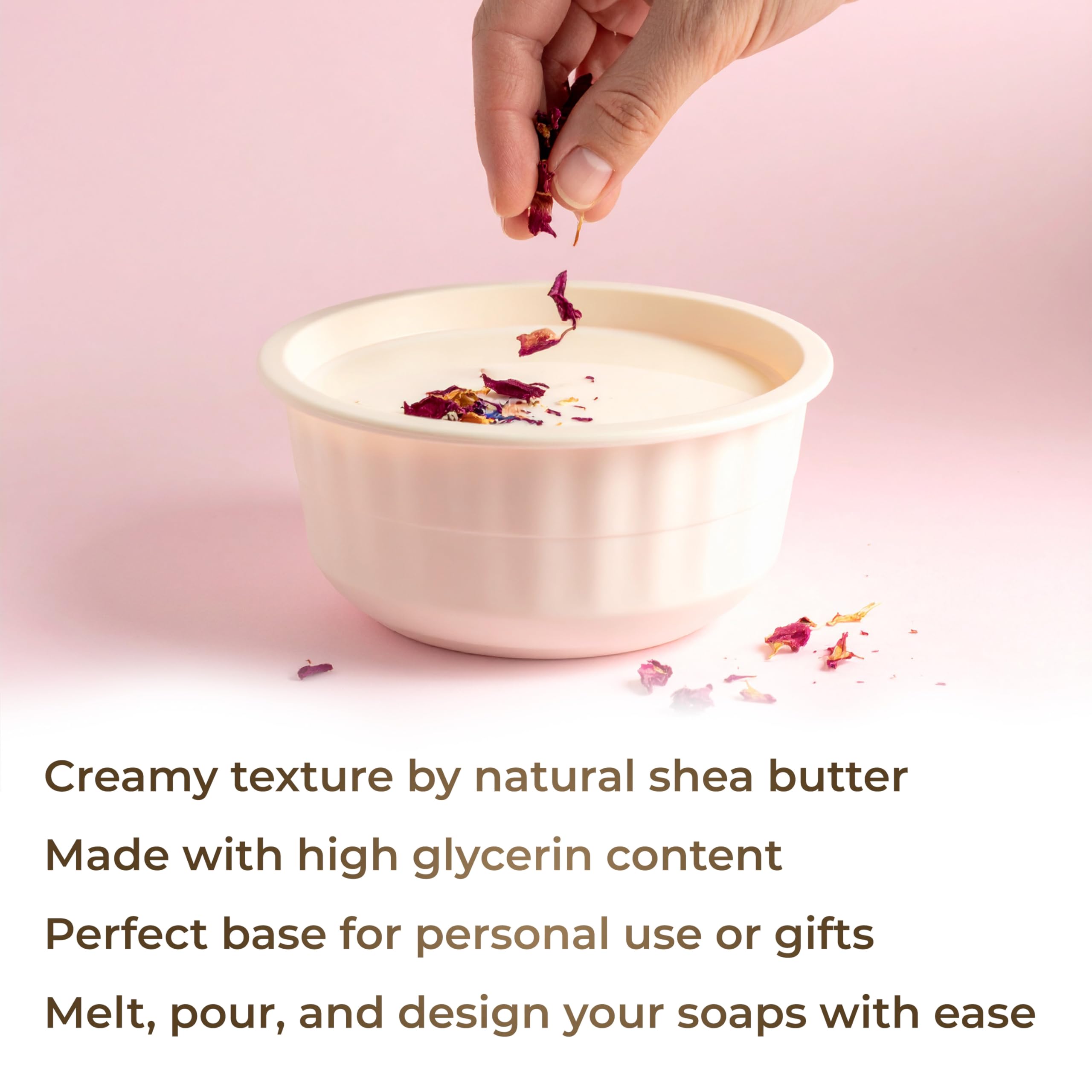 Velona soap base melting setup demonstrates easy pouring for beginners.