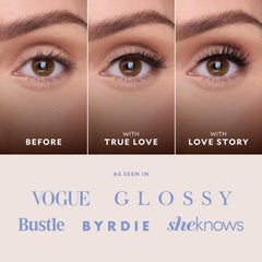 Velour flare-style lashes close-up offering natural volume without glue.