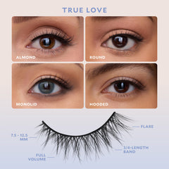 Velour round-style lashes close-up adding subtle length for day wear.