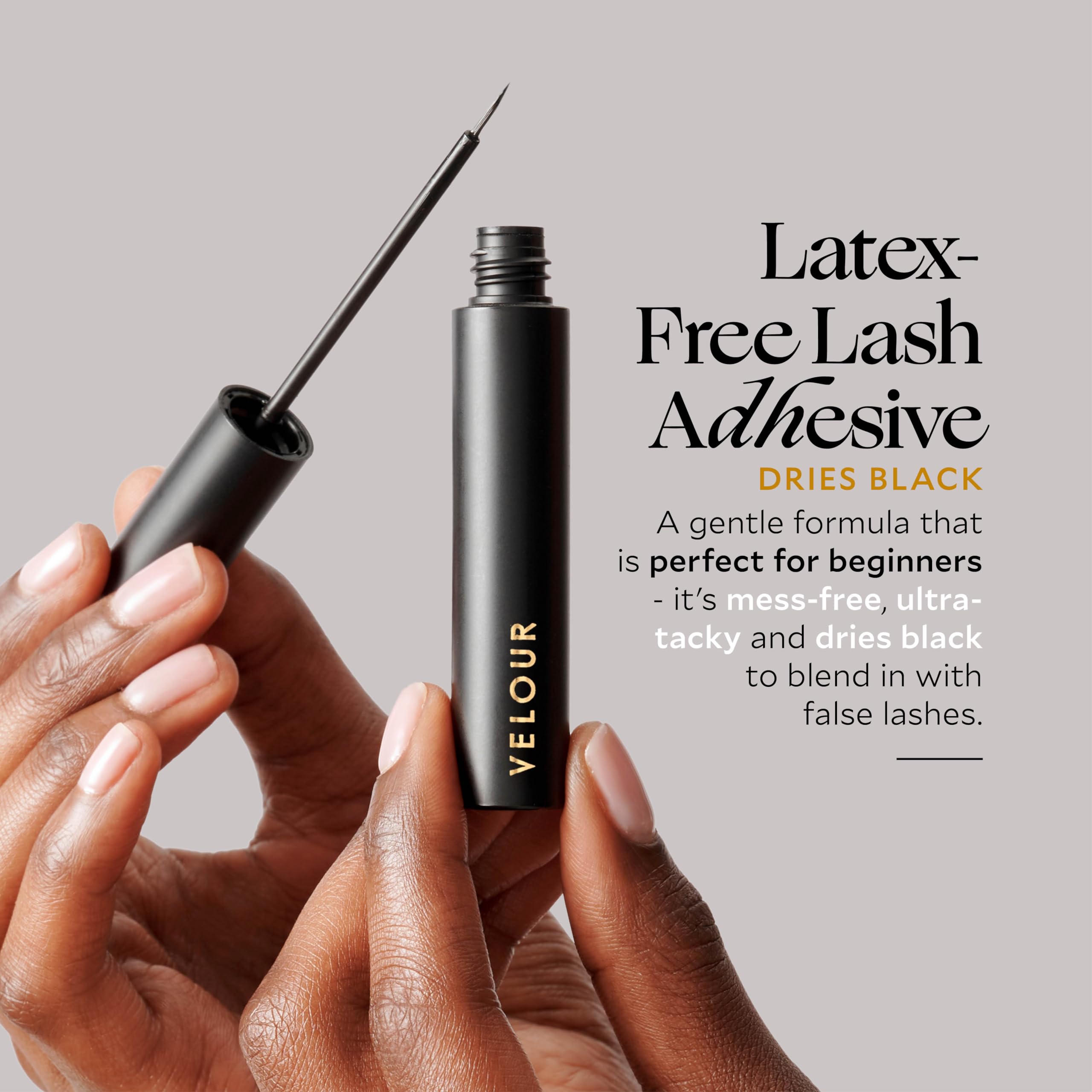 Velour Strong Eyelash Glue easy removal when ready to switch looks