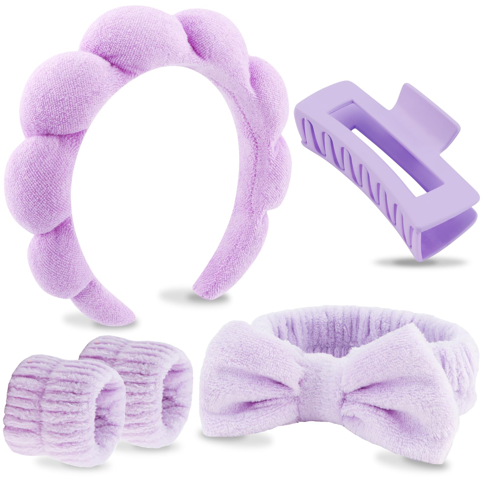 VELSCRUN banda spa lavado facial con lazo suave para comodidad diaria