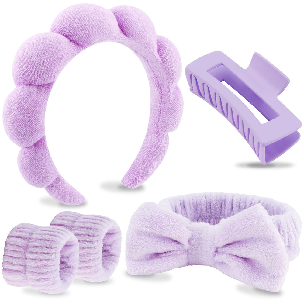 VELSCRUN banda spa lavado facial con lazo suave para comodidad diaria