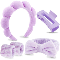 VELSCRUN banda spa lavado facial con lazo suave para comodidad diaria