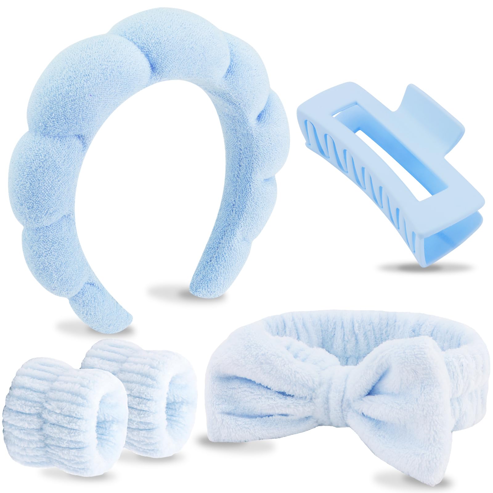 VELSCRUN banda para lavado de rostro, suave y cómoda