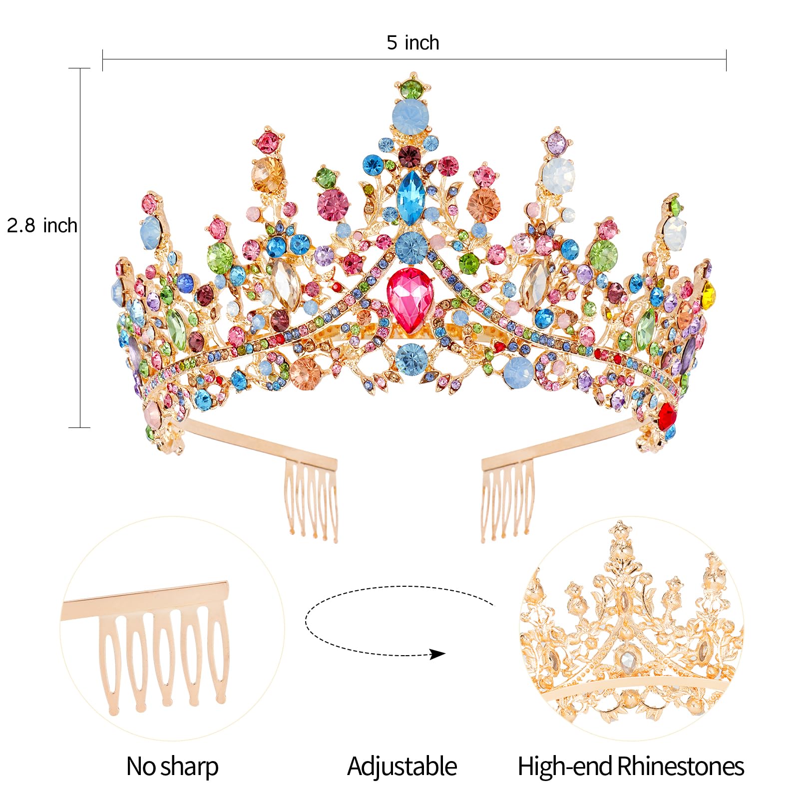 VELSCRUN Corona Para Bodas y Eventos: perfecta para look nupial y eventos formales.