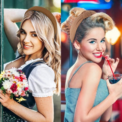 VELSCRUN diadema lisa marrón para combinar con outfits