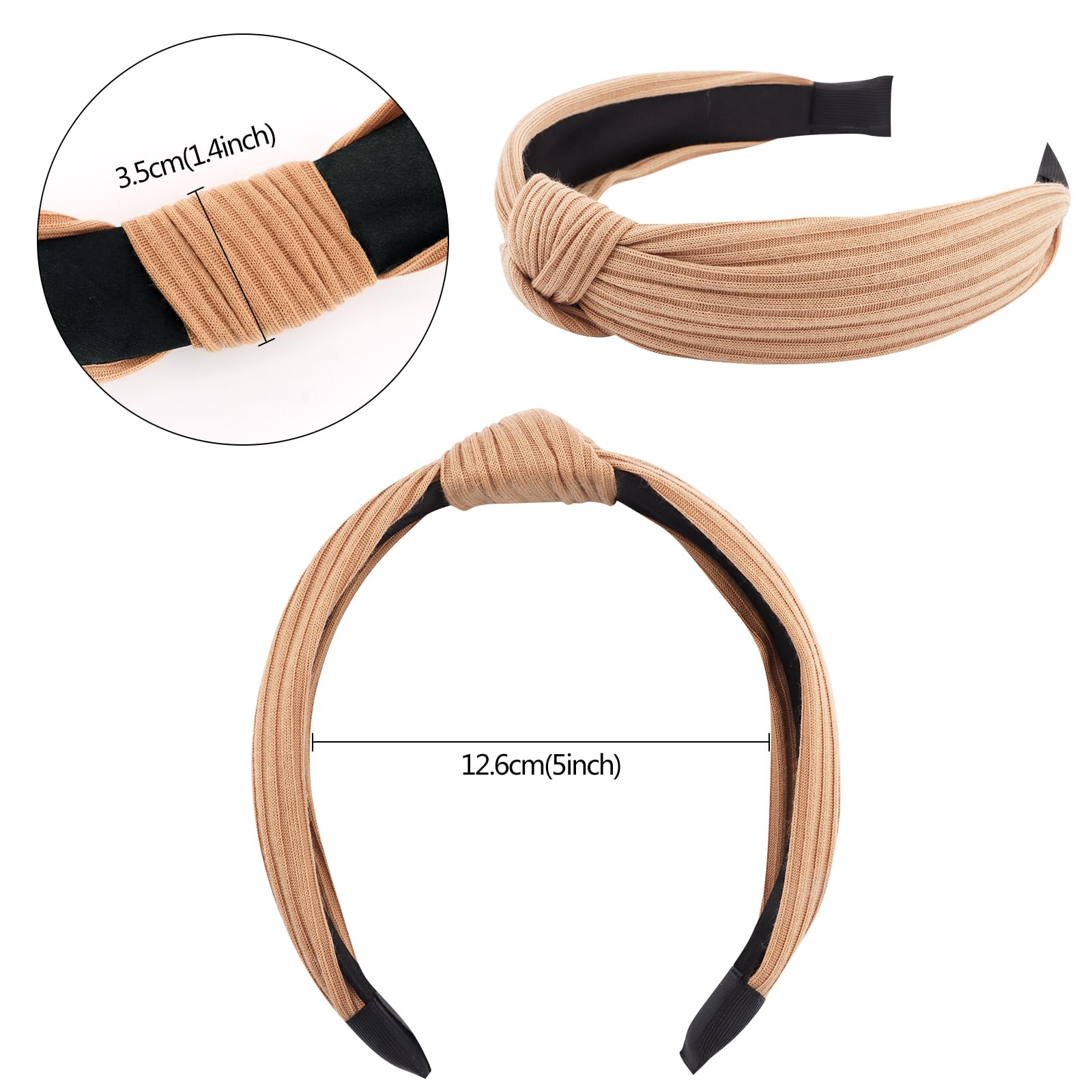 VELSCRUN conjunto de diademas marrón para looks variados