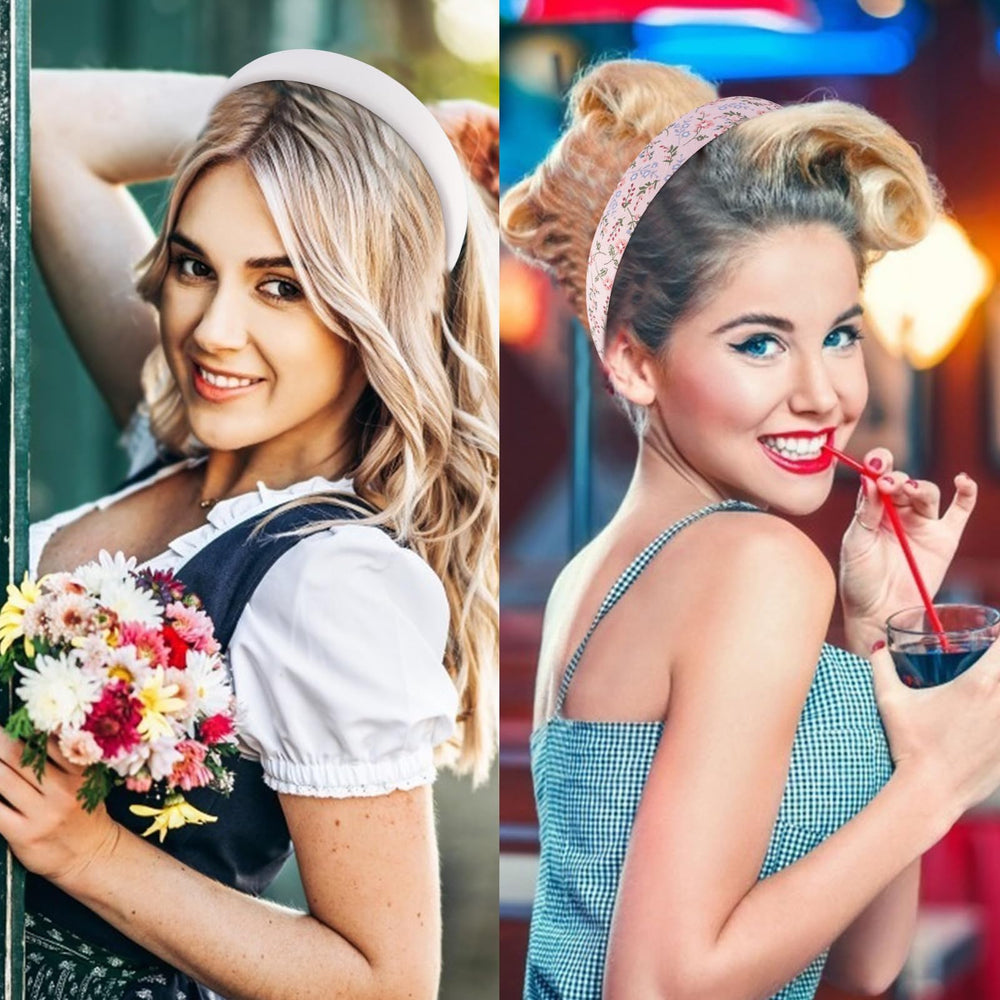 VELSCRUN diadema con perlas rosa: toque elegante para ocasiones