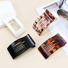 VELSCRUN flat hair clip in matte black with secure daily hold.