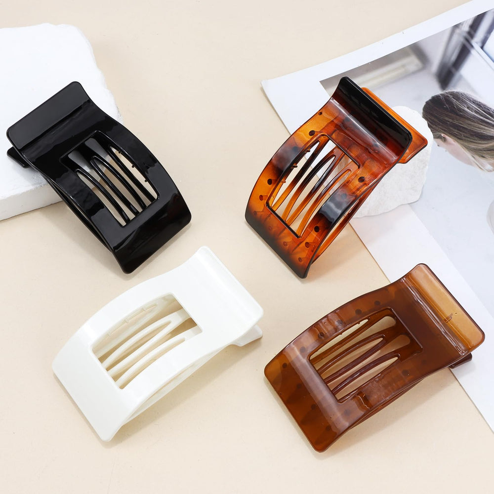 VELSCRUN matte finish clip delivers non-slip grip for reliable styling.