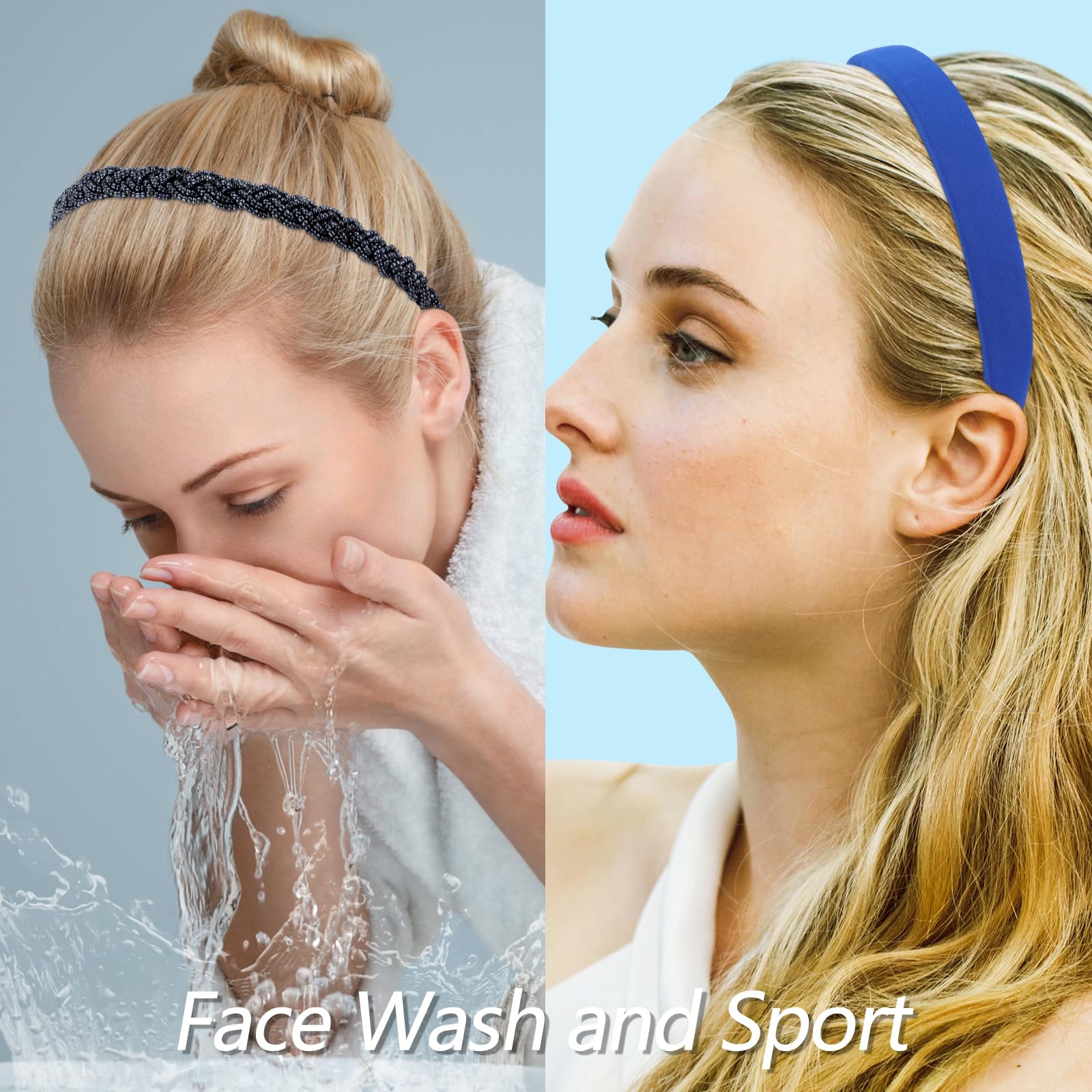VELSCRUN shiny textured headband elevates casual or dressy looks.