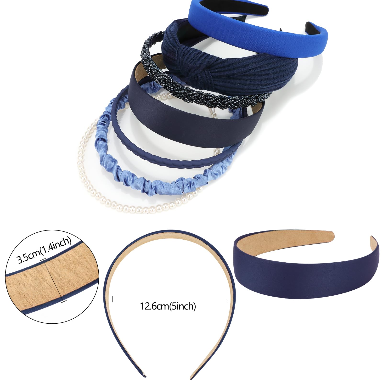 VELSCRUN slim 3.5 cm headband for all-day comfort.