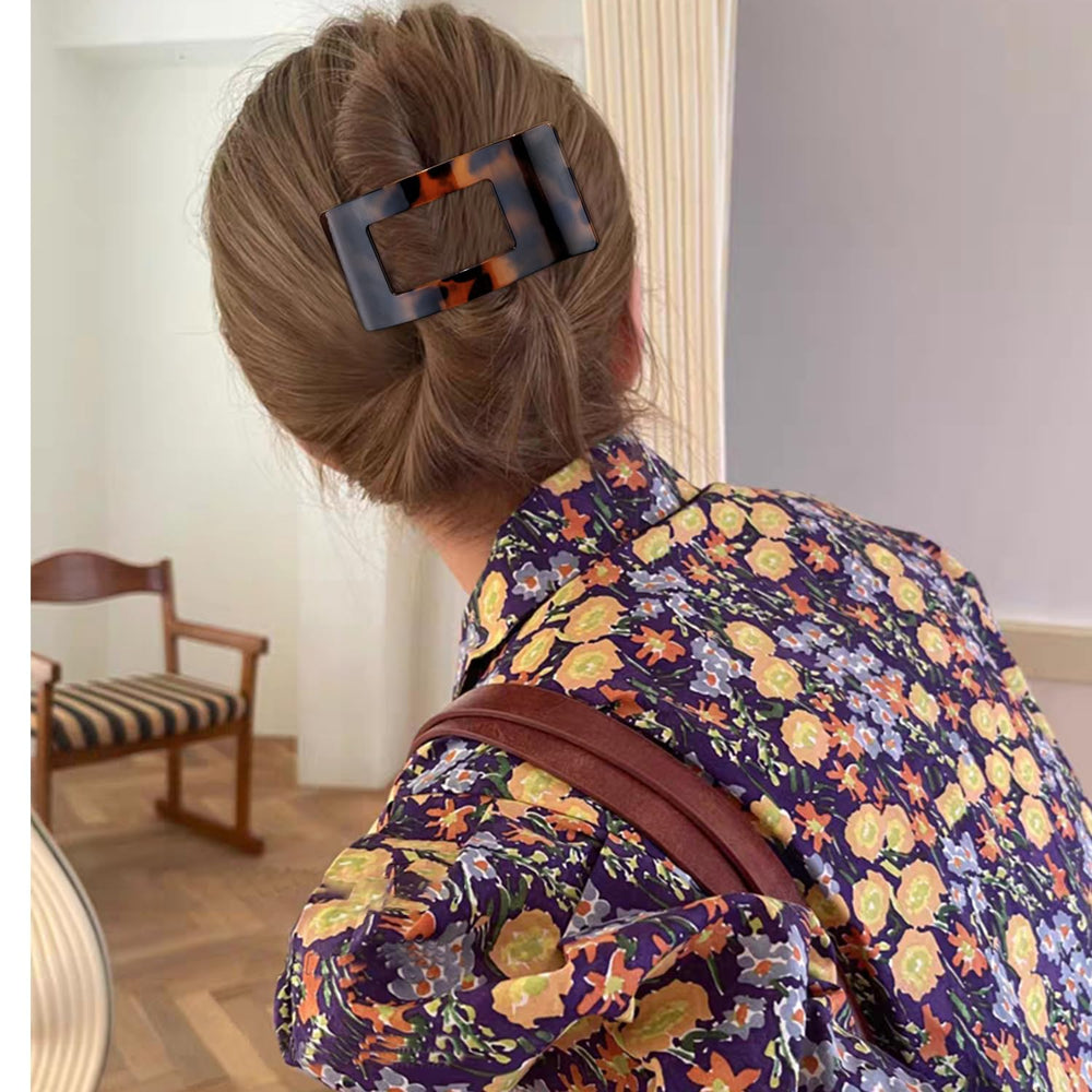 VELSCRUN large 3.3-inch clip opened wide for long hair.