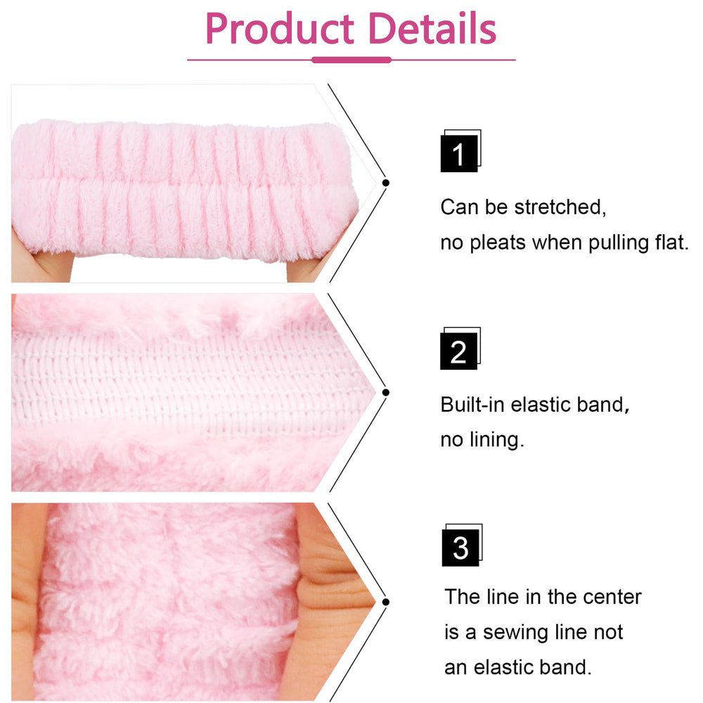 VELSCRUN lazo para cabello rosado, complemento elegante para peinados.