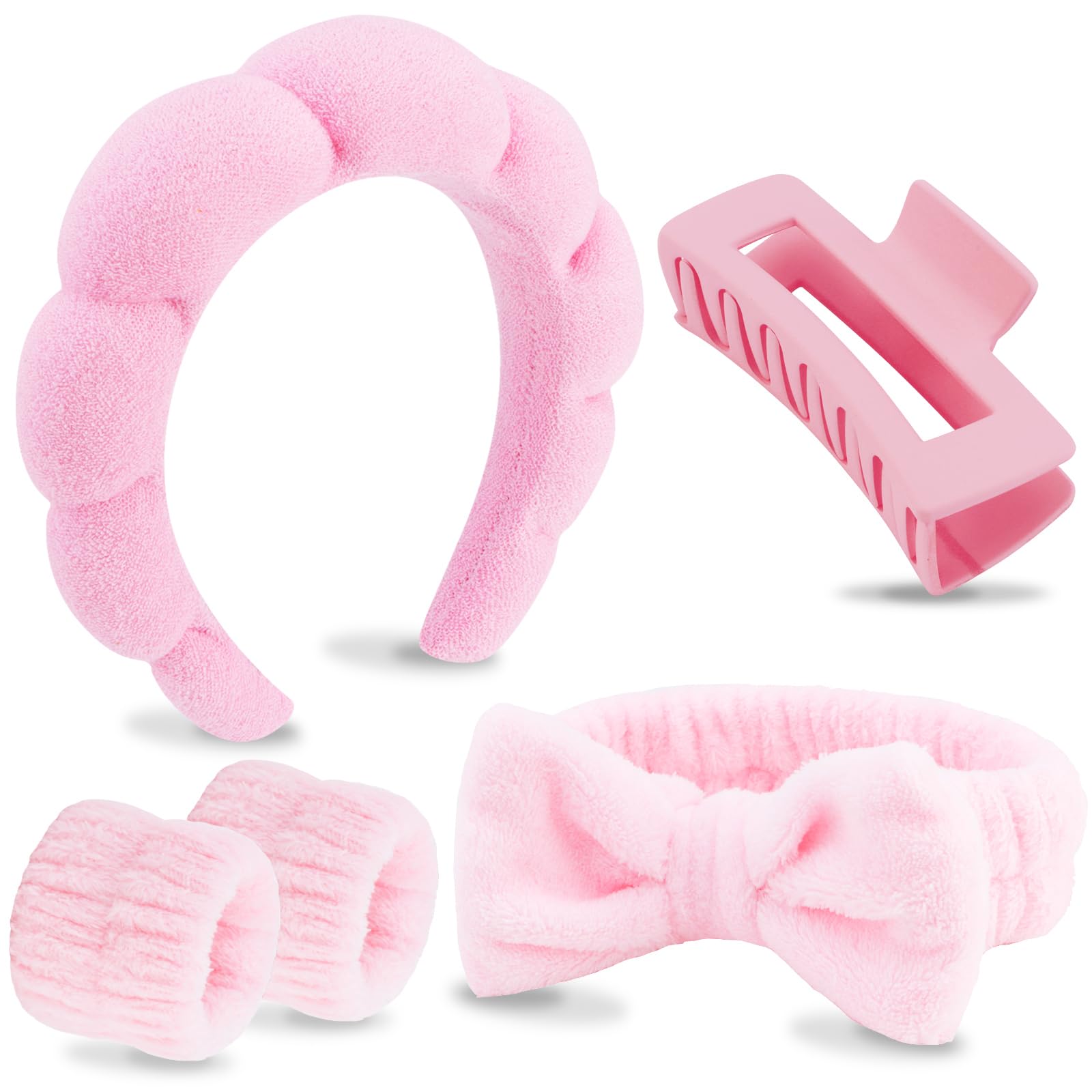 VELSCRUN banda spa lavando rostro, suave y cómoda para limpieza facial.