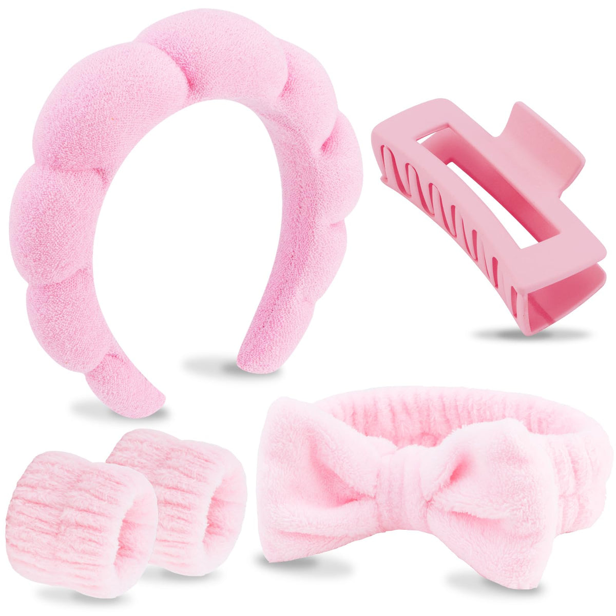 VELSCRUN banda spa lavando rostro, suave y cómoda para limpieza facial.
