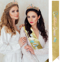 VELSCRUN Tiara Joyas Eco Amigable: diseño elegante para eventos y retratos.