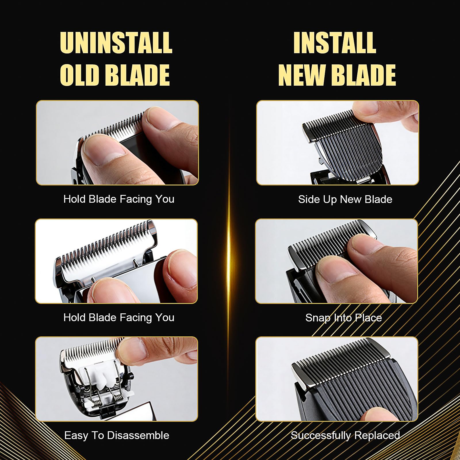 Velurie premium blades promote hygiene and consistent performance