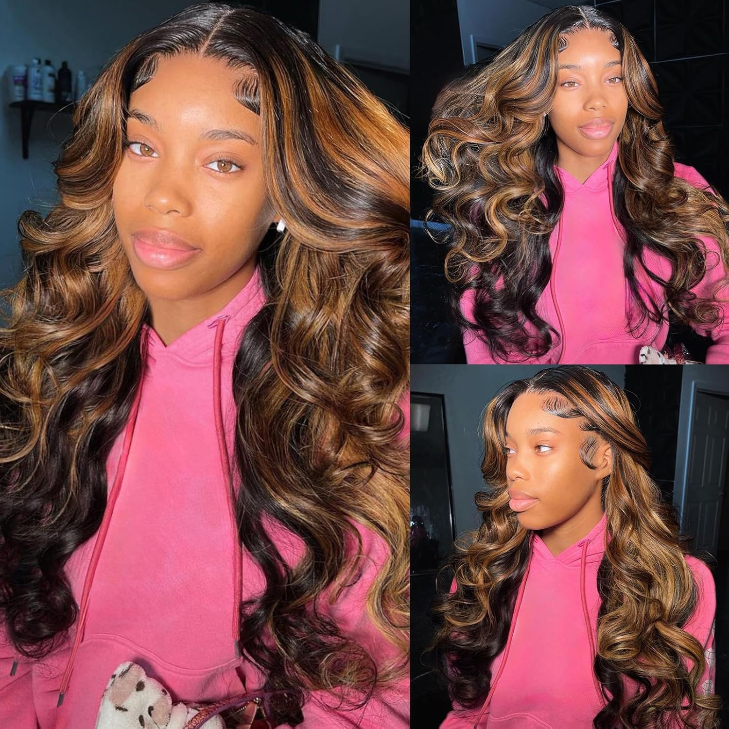 Vemalin ombre shade wig suits many outfits from casual to evening.